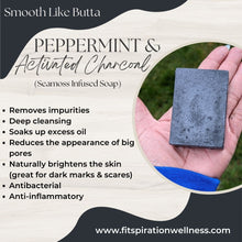 Load image into Gallery viewer, Peppermint & Activated Charcoal Bar